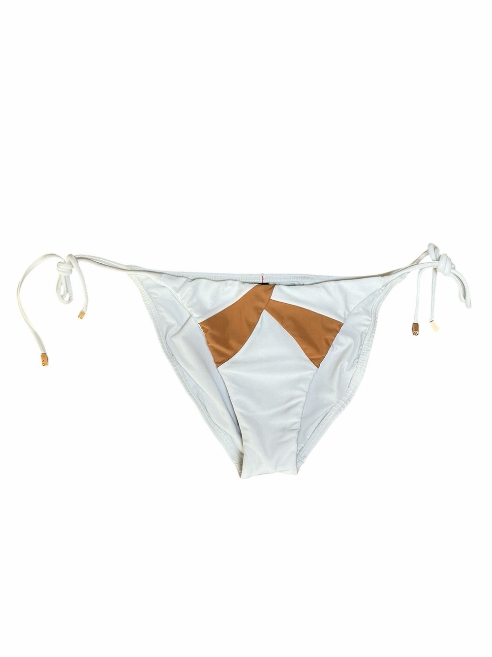 NWT Vix Paula Hermanny White Tie Side Bikini Bottom Size M